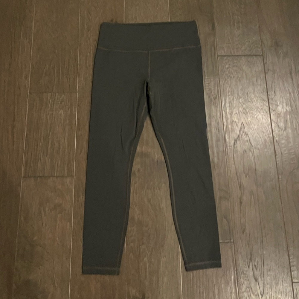 Athleta Leggings Gray with a hint of green